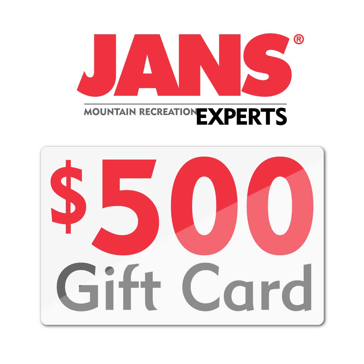 Jans Online Gift Card $500